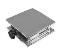 Manual Lab Lifting Platform Support Stand, 200x200 mm Stainless Steel, Adjustable Height 85-280 mm for Physics Chemistry Biology Experiments