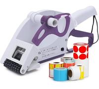 Manual Label Applicator, Portable Barcode Sticker Gun, Save Time and Effort, Labeler for Round Square Flat Bottle, Automatic Peel and Stickpaste Labels, for Warehouses, Supermarkets, Shopping (YH-60)