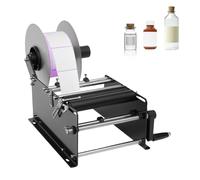 Manual Labeling Machine, Hand Crank Applicator for Bottles, 15-20 Pieces Per Minute, Adjustable for Various Label Sizes