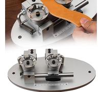 Manual Leather Belt Edge Cutter, Adjustable Width Trimming Tool for DIY Leather Crafting and Repair