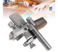 Manual Leather Cutter, Hand Craft Cutting, 10-60mm Adjustable, Dual Scale Rotatable Roller Spring for DIY Leatherwork