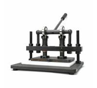 Manual Leather Cutting Machine, 380 x 200mm Manual Leather Die Cutter, Heavy Duty Leather Embossing Machine Hand Press with Cutting Die Thickness 12mm, for Paper Foam Fabric Leather
