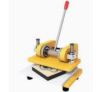 Manual Leather Die Cutter for Craft, DIY Leathercraft Cutting Machine Kit, 0.1-12mm Thickness, Multi-Directional Feed