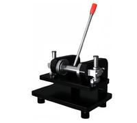 Manual Leather Die Cutter, Leather Embossing Machine with Double Stands, pressing Plate: 260×140mm, for Leather Crafting（black）