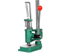Manual Leather Hole Puncher, Hand Punching Machine with Adjustable Height, 320kg Press Punch Tool for DIY Craft Cutting Forming (160kg Round Head)
