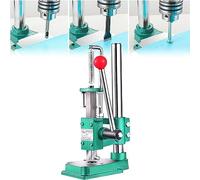 Manual Leather Punch Press Machine, Multifunction Desktop Hole Puncher, Heavy Duty Press Tool for Various Industries (Round Head 320kg)