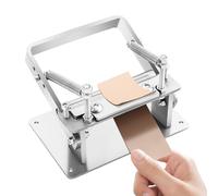 Manual Leather Skiver Machine, 304 Stainless Steel Leather Splitter Peeler, Adjustable Thickness 0.5-5mm, for DIY Leather Crafting, Belt & Watch Strap Thinning