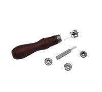 Manual Leather Stitching Wheel Marker with 4 Spacing Gears for Precisions Marking On Fabric Leather Stitching Wheel