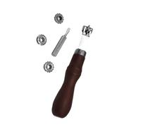 Manual Leather Stitching Wheel Marker with 4 Spacing Gears for Precisions Marking On Fabric Leather Stitching Marker