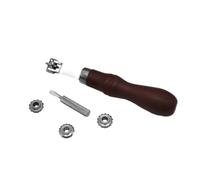 Manual Leather Stitching Wheel Marker with 4 Spacing Gears for Precisions Marking On Fabric Stitching Wheel