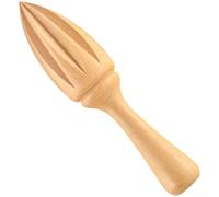 Manual Lemon JUICEsr Hand Press Squeezer, Solid Beech Wood Citrus Reamer with Ergonomic Handle, Conical Tip Kitchen Tool for Fresh JUICEs, Easy Clean