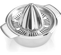 Manual Lemon Lime/Orange/Small Grapefruit Juicer Squeezer, 304 Stainless Steel Citrus Juice Extractor Hand Press with 450ml Bowl＆2 Pour Spouts, Robust Metal Reamer Juicer, Heavy Duty, Dishwasher Safe