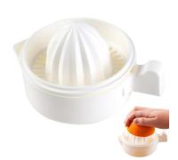 Manual Lemon Squeezer - 5.31x2.95in Hand Press Orange Juicer, Food-Grade PP Citrus Press with Comfortable Handle, Easy Squeeze, Juice Box Storage | Portable Manual Citrus Juicer for Kitchen Home Fresh