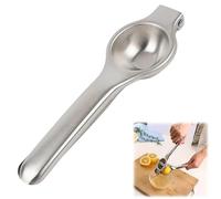 Manual Lemon Squeezer - Heavy Duty Premium Metal Citrus Press Juicer for Lemons, Limes, and Oranges, Ergonomic Handheld Juicer, Easy to Clean, Anti-Corrosive, Dishwasher Safe for Effortless Juicing