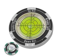 Manual Level - Spirit Level Golf Ball Marker | High Precision Double-Sided Golf Tools, Multifunctional Level Tool for Gardening, Architet