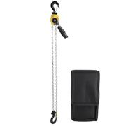 Manual Lever Block Hoist with 1.5 Meter Chain and 250 kg Load Capacity - Mini Portable Ratchet Lifting Pulley with 360 Degree Rotating Steel Hooks and Overload Protection for