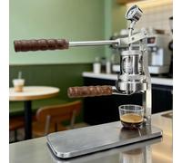 Manual Lever Espresso Maker, 0-16bar Variable Pressure Coffee Machine, With Pressure Gauge, Pc Transparent Chamber, For Home, Outdoor, Camping
