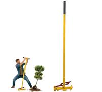 Manual Leverage Tree Stump Remover, Heavy Duty Small Tree Root Puller Tool, 4 Adjustable Clamp Opening, Expandable Base, Post Puller, Metal Stake Remover Tool for Root Wood Post Sapling