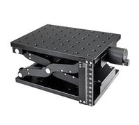 Manual Lift Platform Lab Jack Elevator with Scale Ruler, 120x80mm Sta, 60mm Stroke, Cross Roller Linear Working Table for Microscope Equint, Precis Lifting Tool
