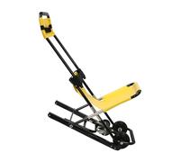 Manual Lift Stair Chair Portable Foldable Wheelchair Stair Lifting Climbing Wheelchair Stair Lift Yellow 350 lbs Load Capacity Chair Elevator Chair Backup for Elderly, Disabled Transfer