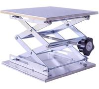 Manual Lifting Table,Small Stainless Steel Lifting Platform,Lab Jack Stand Rack Scissor,Super Load Capacity,Manual Miniature Lift Stand Table,for RC Cars & Labm(15 * 15cm)