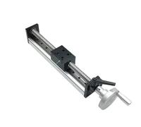 Manual Linear Rail Sliding Table Stage SFU1605/1610 Ballscrew Handwheel Linear Actuator 100mm-1000mm Stroke for CNC 3d Printer(M-DXG6042,SFU1605-Stroke 300mm)