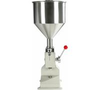 Manual Liquid Filling Machine, 5-50ml Adjustable Paste & Bottle Filler, Stainless Steel Fluids with 10L Hopper for Liquid Filling Efficiency