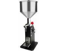 Manual Liquid Filling Machine, Adjustable 5-50ml Paste Filler with Stainless Steel Hopper, Lightweight Bottle Filler for Cosmetic Cream and Other Liquids