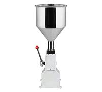 Manual Liquid Filling Machine, Adjustable Volume for Creams, Cosmetics, Honey, and Oils, Stainless Steel Hopper for Precise Dispensing