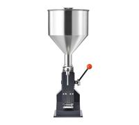 Manual Liquid Filling Machine Paste Bottle Filler Adjustable With Hopper For Juice Shampoo Honey(5-100ml)