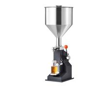 Manual Liquid Filling Machine Paste Bottle Filler Adjustable With Hopper For Water Juice Shampoo Honey(5-100ml)
