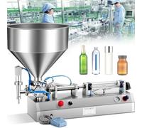 Manual Liquid Filling Machine with Pneumatic Operation, Horizontal Design for Efficient Bottle Filling in Perfume and Beverage Applications