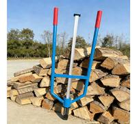 Manual Log Splitter, Inertia Wood Splitting, Triangular Large Arc, Stable & Safe, Camping, Farm, Home, Wilderness Survival