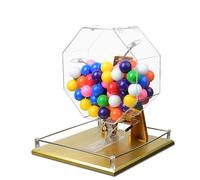 Manual Lottery Machine, Hand Crank Ball Number Selector Holds 100 Balls, Deluxe Auto Bingo Set for Large Groups, Perfect for Entertainment Venues and Shopping Malls