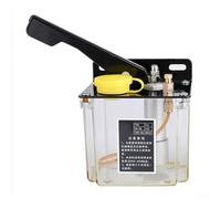 Manual Lubricating Oil Pump, 0.8L Capacity Lubrication System for Machine Tools Machining Center with Throttling Distributor 5ml/Min Flow Rate(Left Hand)