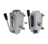 Manual Lubricating Oil Pump 1L 4mm Double Outlet Port Milling Machine Hand Pump Multicolor