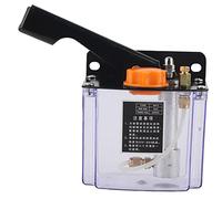 Manual Lubricating Oil Pump 650CC, 5L Left Hand Operated Lubrication Pump for Lubrication System, High Sealed 4mm Outlet