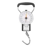 Manual Luggage Scale w/Built-in Tape Measure Weighs Bags-To 75lbs.- Measures Bag Up To 39" Black-One Size