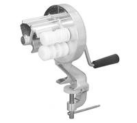 Manual Macaroni Maker, 25cm/9.8in Pasta Maker Machine with Roller Handle Stainless Steel Hand Cranking Noodles Pressing Machine for Home, Kitchen, Restaurant