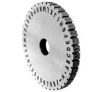 Manual Marking Steel Stamp Wheel Accessories, Manual Marking Steel Character Wheel Semi-Automatic Coding Machine 2-6mm Speckled Ordinary