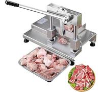 Manual Meat Bone Cutter Rib Slicer Heavy Duty Chicken Cutting Machine Bone Chopper for Beef Goat Pig Fish Butcher Commercial Kitchen