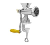 Manual Meat Grinder Aluminum Alloy Meat Mincer with Tabletop Clamp Handle Meat Grinder for Kitchen Making Pork Beef Fish Chicken Sausage Stuffing