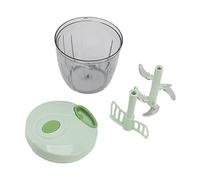 Manual Meat Grinder, Handheld Vegetable Chopper, Stainless Steel Garlic Mincer for Kitchen, Multifunction Food Chopper with 900ml PS Container, PP Body & Sharp Blade