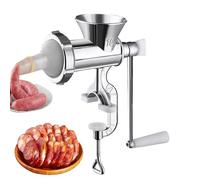 Manual Meat Grinder, Meat Grinder Sausage Filler, Heavy Duty Aluminium Alloy Meat Grinder, Table-Mounted Grinder with Hand Crank and Meat Grinder for Pork and Garlic