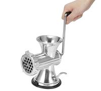 Manual Meat Grinder Set, Hand Crank Meat Mincer Sausage Maker for Stand Mixers, Mixer Attachments for Household, Kitchen(Silver)