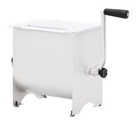 Manual Meat Mixer Stainless Steel with Lid, 5kg Capacity, 4 Knife Shank, Kitchen Handheld Tool for Minced Meat, Spices, Puree and Mixing, Durable and Easy to Clean