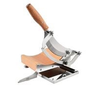 Manual Meat Slicer, Stainless Steel Cutter for Ginseng, Herbs, and Frozen Meat, Adjustable Thickness 0-12mm