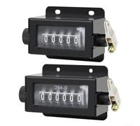 Manual Mechanical Counter 2pcs Pull-Type 0-99999 Reset
