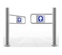 Manual Mechanical Doors Supermarket Entrance Safety Gate(100-200cm Width) - Automatic Closing Metal Swing Door for Stores, Malls, Warehouses 120x100cm