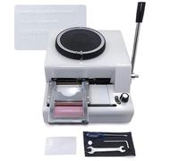 Manual Membership Card Embosser Machine 72 Character Coding Set with 1-12 Line Adjustable Dial,Portable Metal ID Imprinter for Shopping Malls Restaurants Hotels Gyms & Entertainment Venues